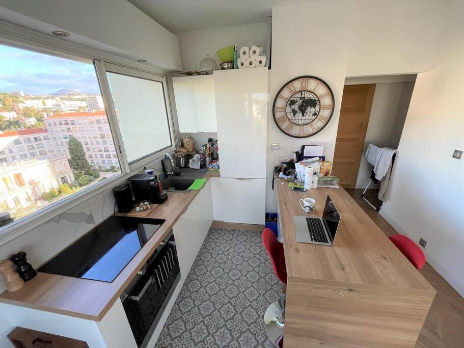 Les Grands Cedres Appartement 2 Pieces Vue Mer Nice Exteriör bild